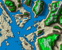 Desolation Sound rendered using Blender